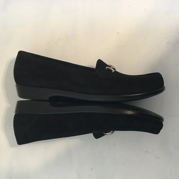 SAS Metro Black Suede Loafers  Women’s Slip-on Shoes with Silver Bit Size 8 N - Picture 6 of 10